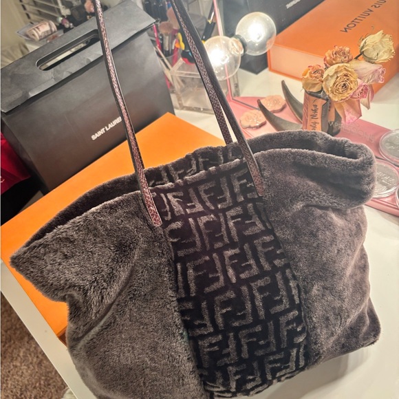 Fendi Black and Gray Women's Bag - Picture 1 of 7